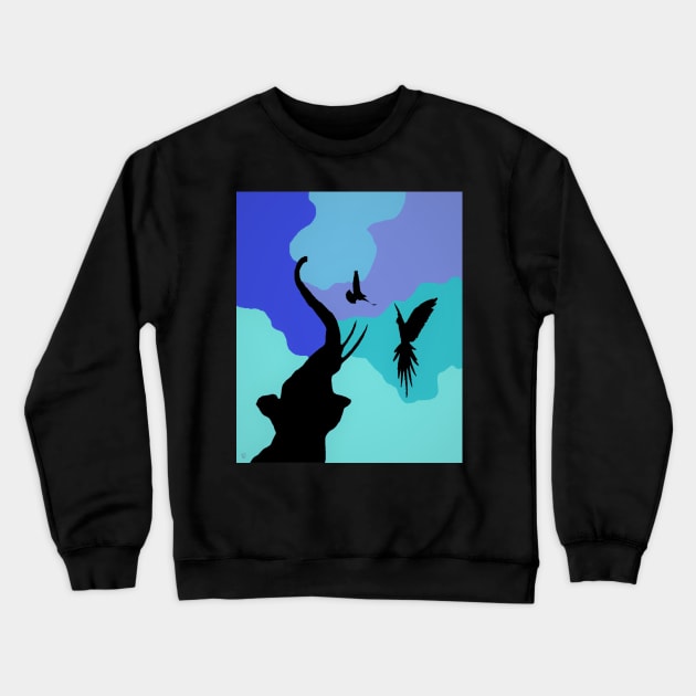 Nuance - Animals Crewneck Sweatshirt by All my art